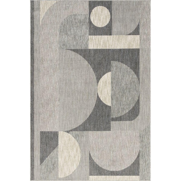 StyleWell Beckett Light Gray 8 Ft X 10 Ft Modern Geometric Area Rug   Light Gray Stylewell Area Rugs Gcel04c 8010 64 600 