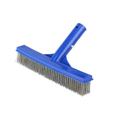 Poolzilla Small Hard Bristle Brush for Gunite and Concrete Pools, Not for Vinyl Use, Clean Walls and Tiles