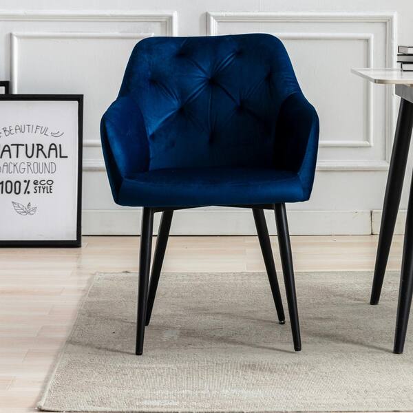 navy blue vanity chair