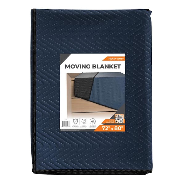 Pratt Retail Specialties 80 in. L x 72 in. W Premium Moving Blanket (2-Pack)