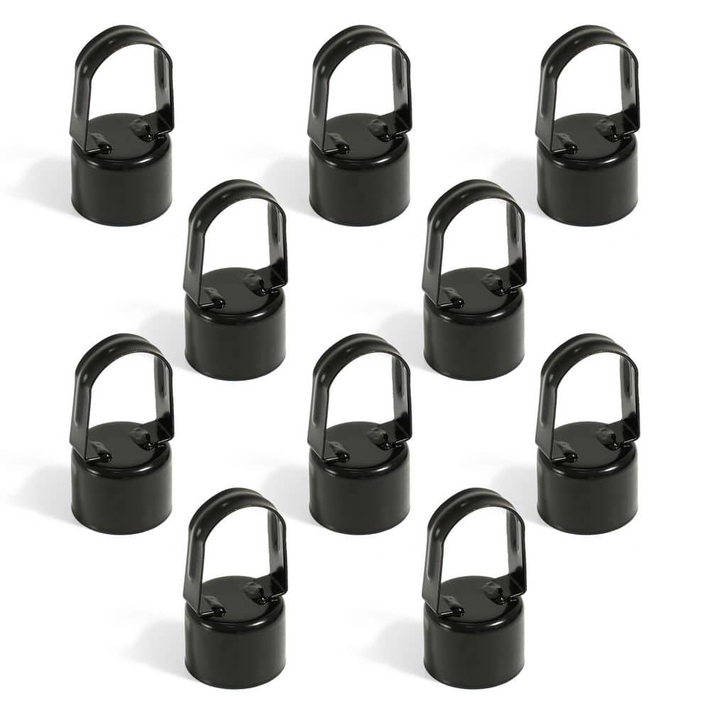 1-7/8 in. Chain Link Fence Black Galvanized Steel Eye Top Rail Cap for Line Post (Pack of 10) price history on PriceWatchPro