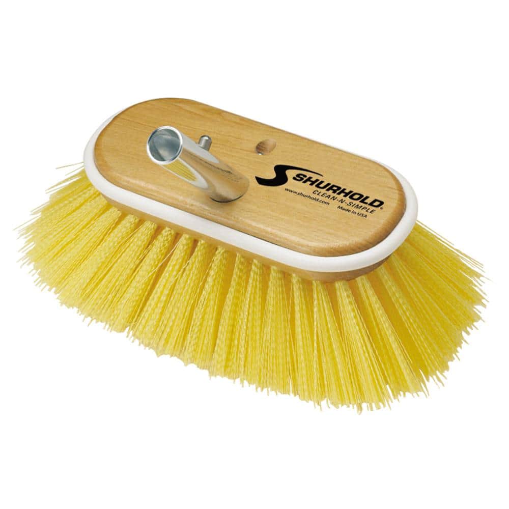 UPC 703485209554 product image for 6 in. Deck Brush with Medium Yellow Polystyrene Bristles | upcitemdb.com