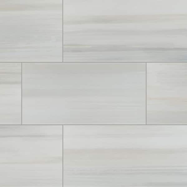 MSI Fresco Blanco 12 in. x 24 in. Matte Porcelain Stone Look Floor and Wall Tile (12 sq. ft./Case)
