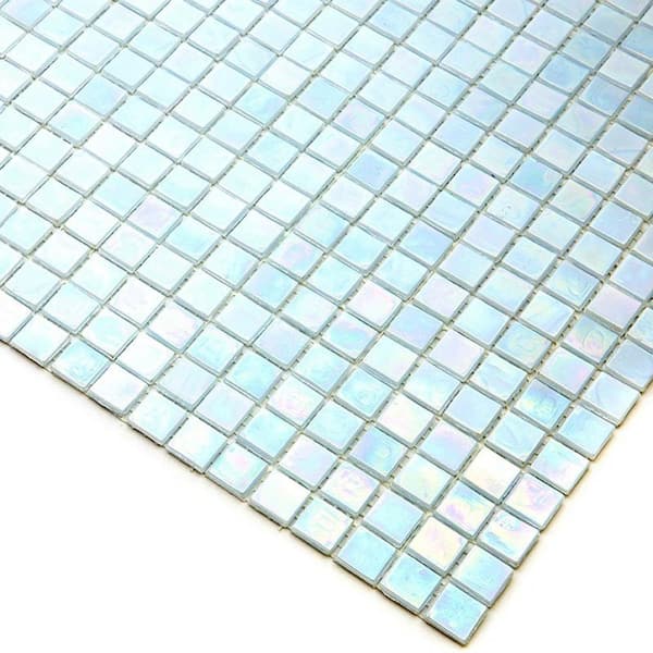 Skosh Glossy Honeydew Green 11.6 in. x 11.6 in. Glass Mosaic Wall and Floor Tile (18.69 sq. ft./case) (20-pack)