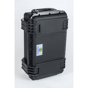 14.24 in. Large Rolling Watertight Tool Case with Foam in Black