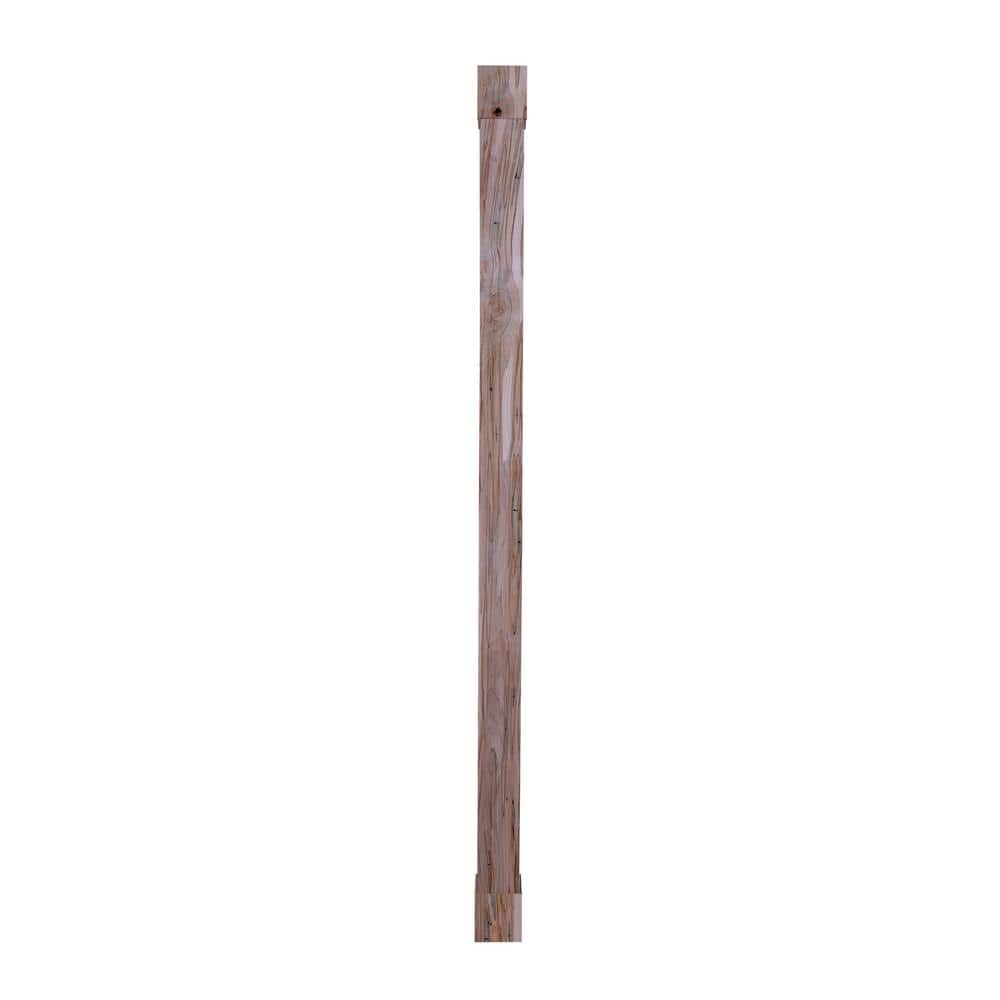 Unfinished Rustic Ambrosia Maple Column Wrap, 8.66 Feet
