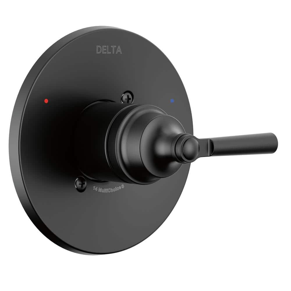 Delta Saylor 1Handle Wall Mount Valve Trim Kit in Matte Black (Valve Not Included) T14035BL