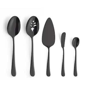 Austin Serving Set, Black, 5-Piece