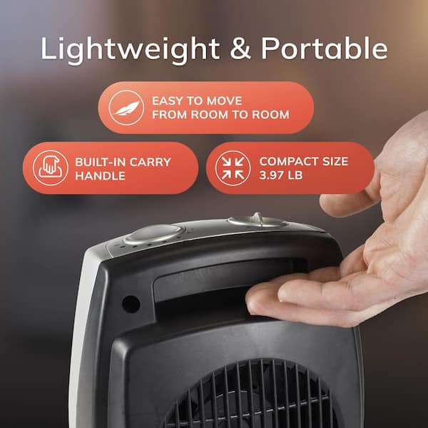 Lasko 1500W Gray Electric Tabletop Ceramic Space Heater