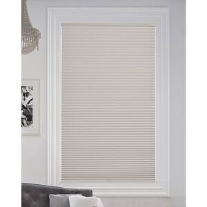 Winter White Cordless Blackout Cellular Honeycomb Shade, 9/16 in. Single Cell, 19.5 in. W x 48 in. H