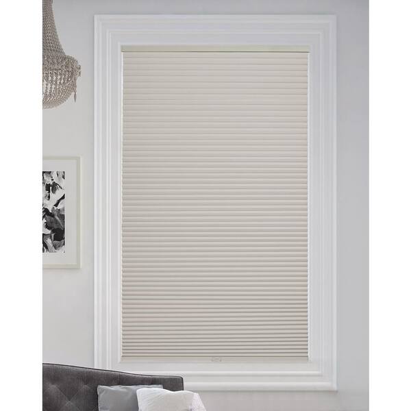 BlindsAvenue Winter White Cordless Blackout Cellular Honeycomb Shade, 9/16 in. Single Cell, 21.5 in. W x 72 in. H