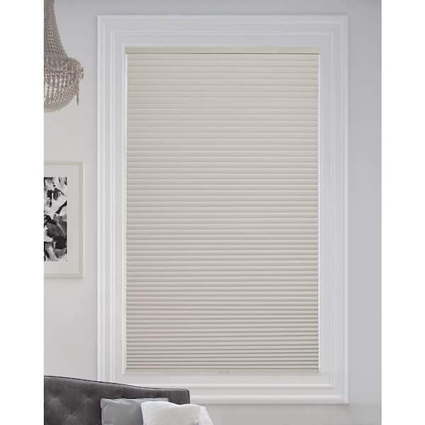 Winter White Cordless Blackout Cellular Honeycomb Shade, 9/16 in. Single Cell, 27.5 in. W x 72 in. H