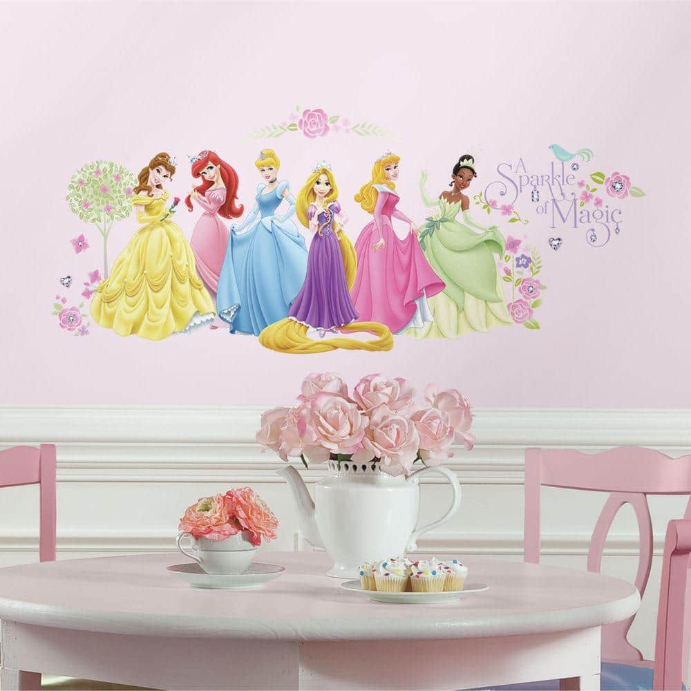Disney Frozen Elsa Giant Wall Decals with Glitter – US Wall Decor