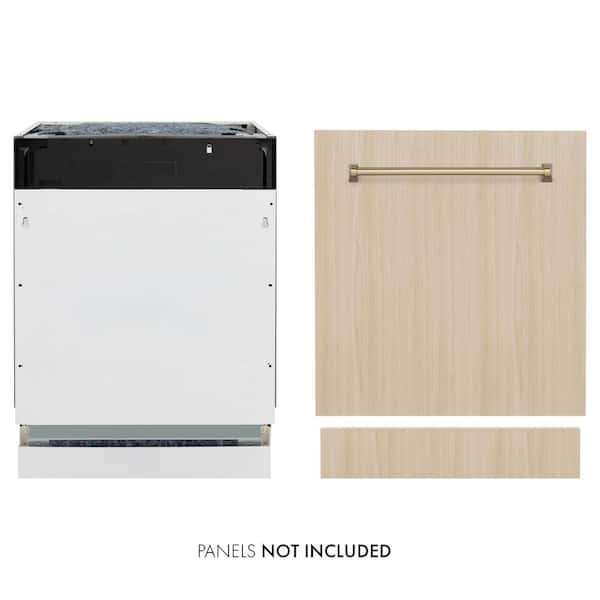 Autograph Edition 24 in. Top Control 8-Cycle Tall Tub Panel Ready Dishwasher with 3rd Rack and Champagne Bronze Handle