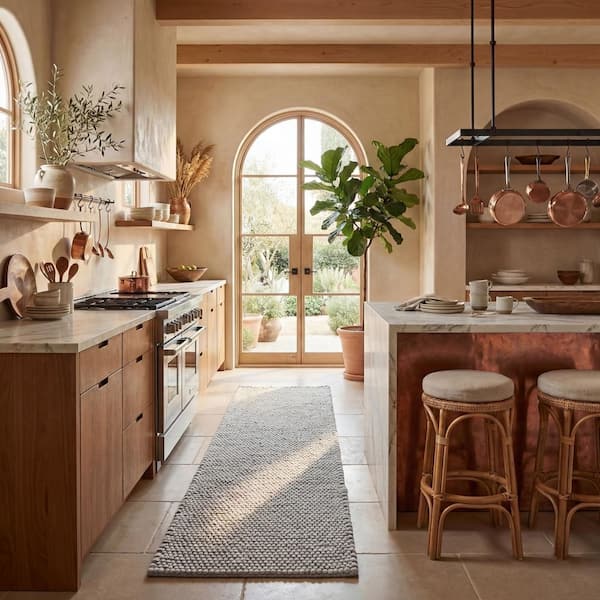 Natura Silver 2 ft. x 8 ft. Solid Runner Rug