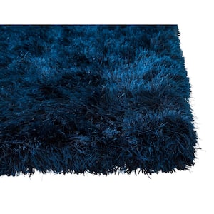 Luxe Shag Blue 8 ft. x 10 ft. Area Rug