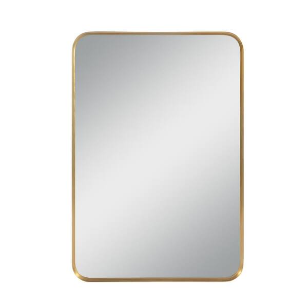 PexFix 42 in. H x 32 in. W Modern Rectangle Aluminium Alloy Deep Framed Decorative Mirror With