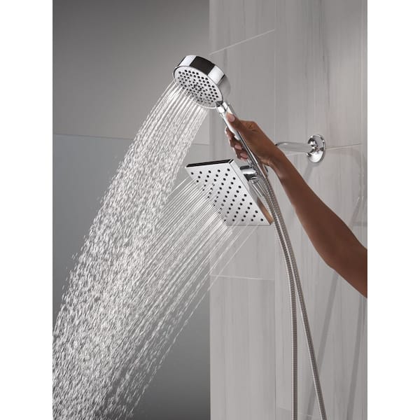 Delta Modern 5-Spray Wall Mount Dual Fixed and Handheld Shower