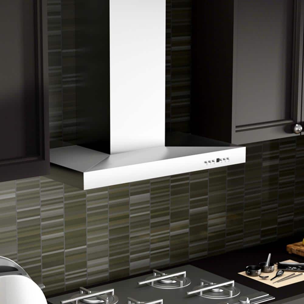 30" Stainless Steel Convertible Wall Mount Range Hood