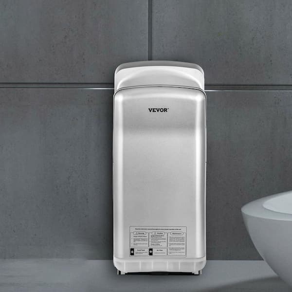 Jet Hand Dryer ABS Air Dryer Hand with HEPA Filtration Wall Mount Hand Dryer 1600-Watt 110-Volt High-Speed Automatic