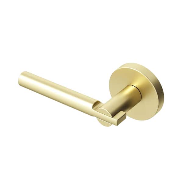 Okun Terra Metal Brushed Champagne Gold Dummy Door Handle with