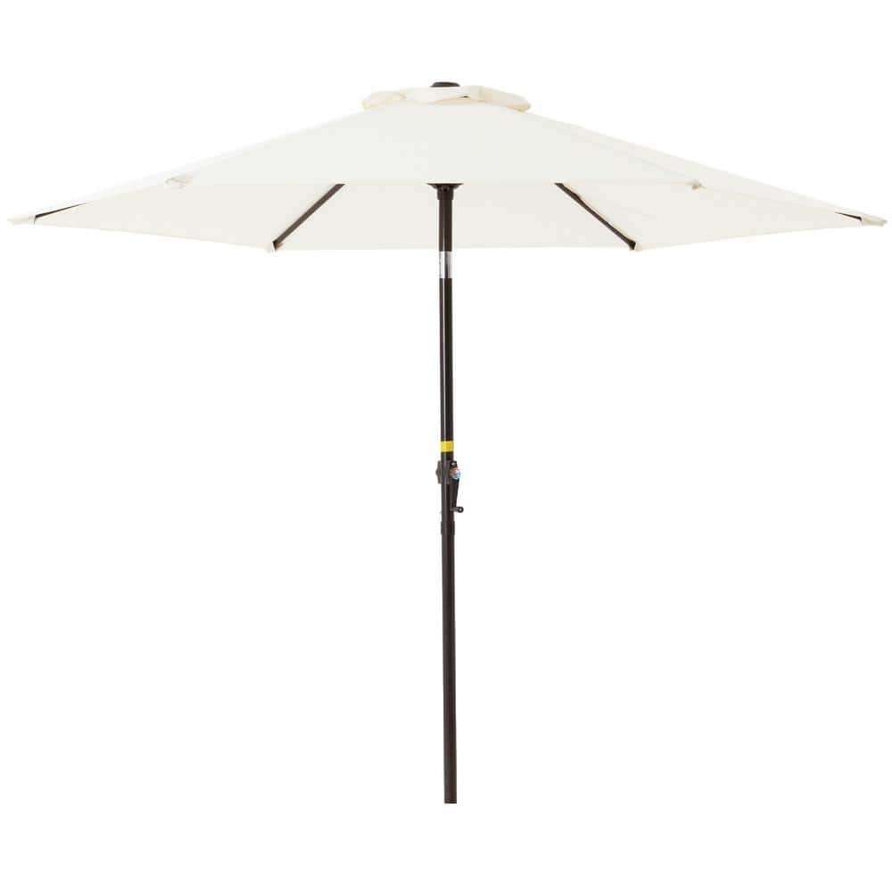 SUNVIVI 7.5 ft. Patio Umbrella Outdoor Table Market Umbrella with Push ...