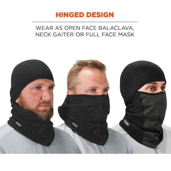 Ergodyne N-Ferno 6823 Black Balaclava Face Mask 16823 - The Home Depot
