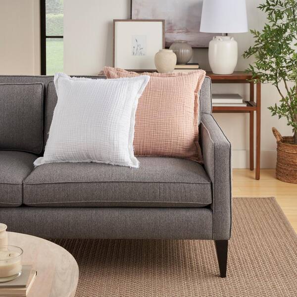 Mina Victory Sofia White Casual 20 in. x 20 in. Square 087470