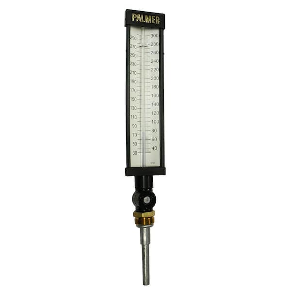 Palmer Instruments 9 in. Scale Plastic Industrial Thermometer (30 to 300 Degree F)