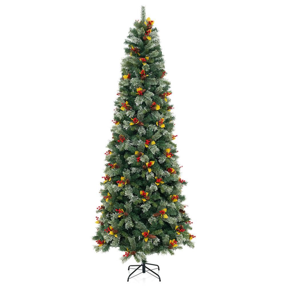 9 ft. Green PreLit Artificial Christmas Tree with 1416 Branch Tips 560 Warm White LED Lights