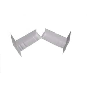 4-9/16 in. White PVC End Caps for SureSill Sloped Sill Pans (Pair)