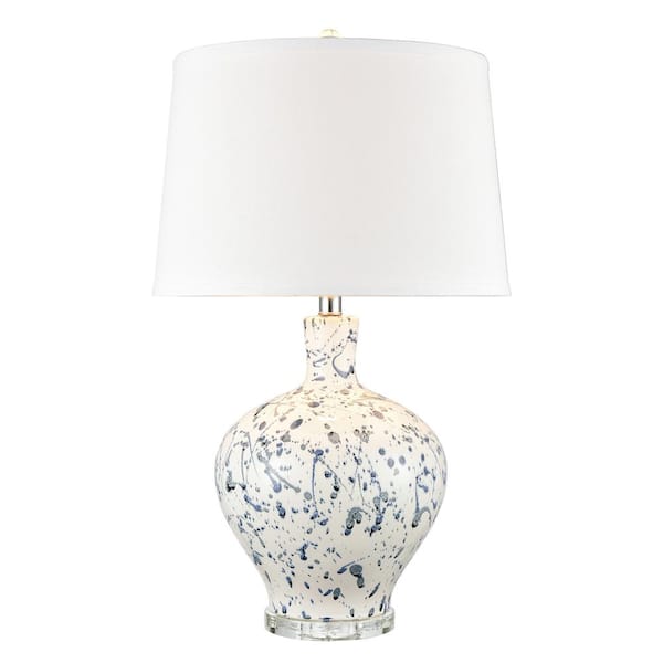 Titan Lighting Stem 27 in. White Table Lamp
