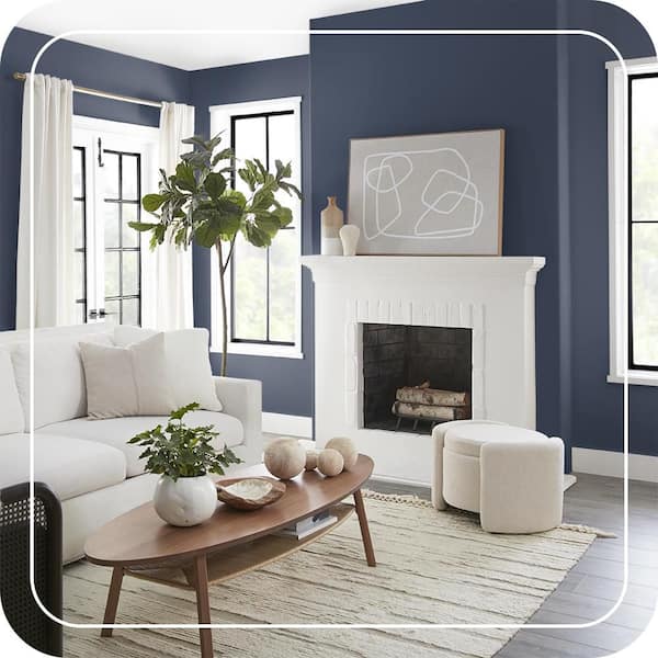 Deep navy interior paint