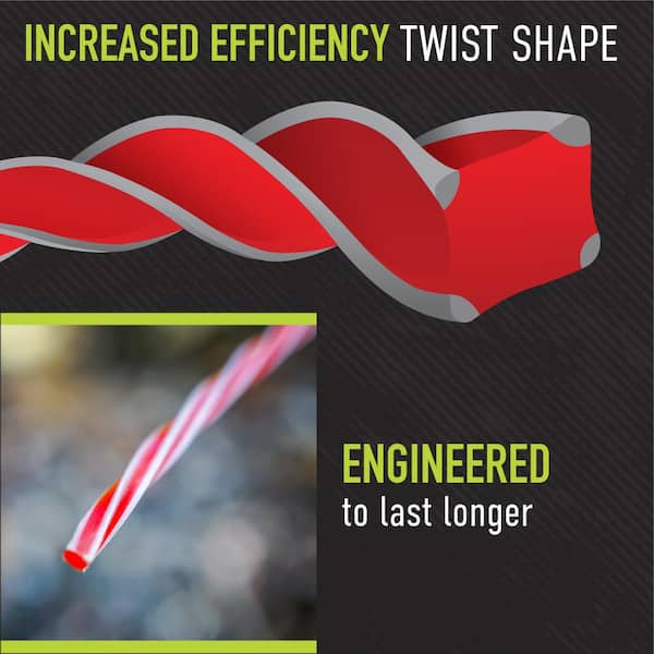 Professional Trimmer Line 0.095 in. x 40 ft. Bicomponent Twist