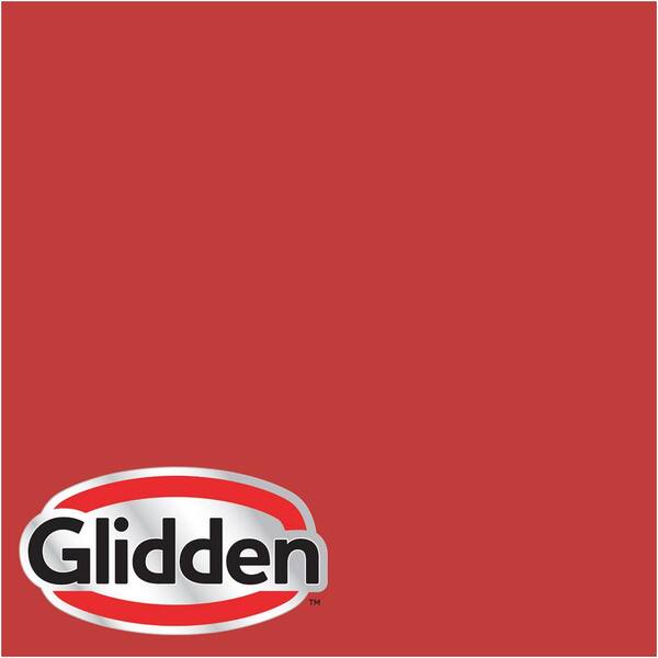 Glidden Premium 1 gal. #HDGR53 Red Geranium Flat Interior Paint with Primer