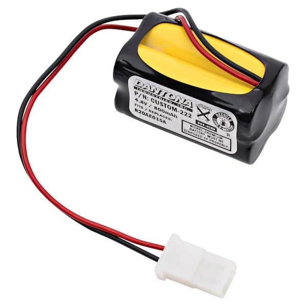 Dantona 4.8-Volt 800 mAh Ni-Cd battery for Prescolite - EDCENRB Emergency Lighting