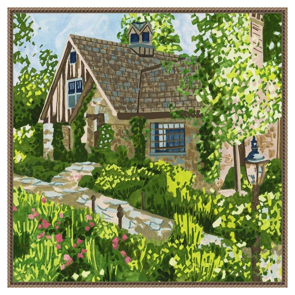 Melissa Wang 30" Sylvie Bronze Framed Canvas Print
