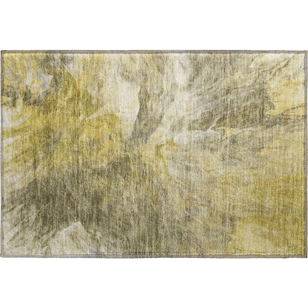 Addison Rugs Mayfield Premium Machine Washable Indoor/Outdoor Geometric AMF641 Taupe 1 ft. 8 in. x 2 ft. 6 in. Area Rug