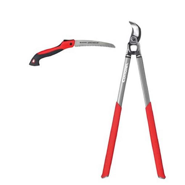 Corona Dualcut 4 in. Lopper and Razortooth 8 in. Pruning Saw 2-Piece Garden Tool Set