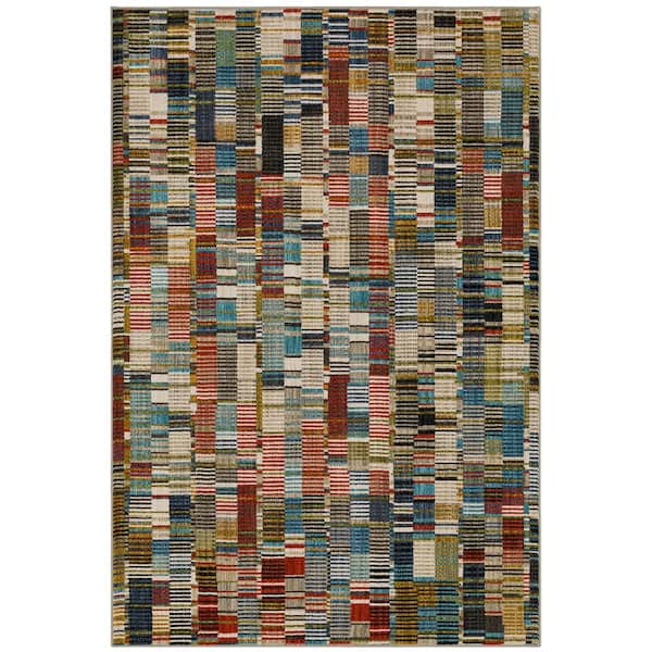 Mohawk Home Iola Multi 5 ft. 3 in. x 7 ft. 10 in. Geometric Area Rug