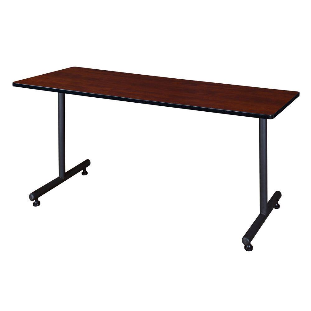 Kobe 60 in x 30 in. Cherry Steel T-Base Training Seminar Table Desk price history on PriceWatchPro