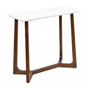 Olivant 31.5 in. White Rectangle Wood Veneer/MDF Console Table