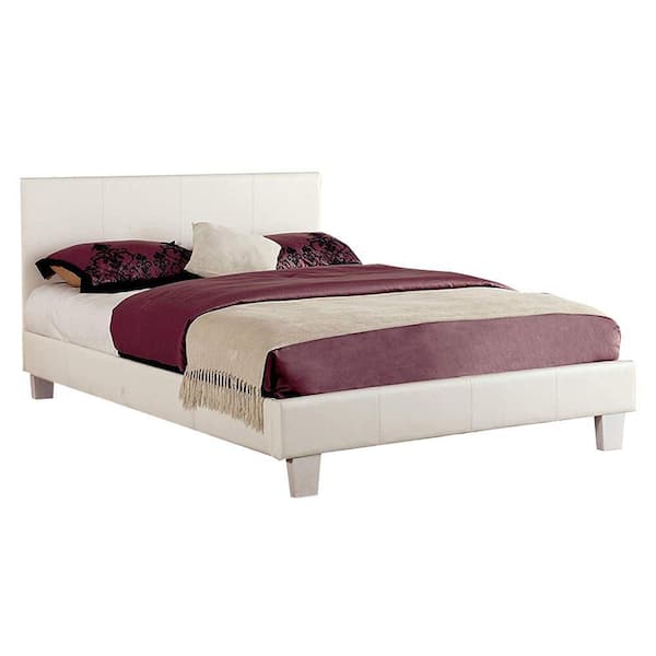 Unbranded Gideon 1-Piece White Wood Frame Full Platform Bed
