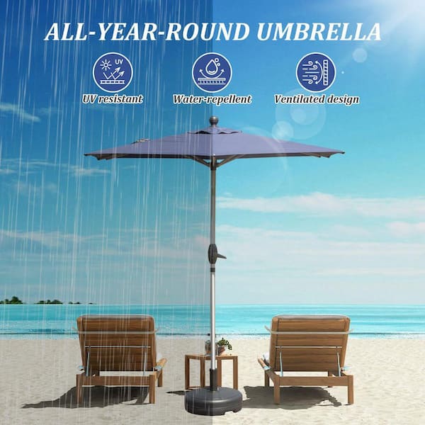 6 ft patio rectangle umbrella with base EROMMY 10 x 10 Rectangular Sturdy Frame, Excluded This rectangular garden umbrella MF Studio 10 x 6.6ft