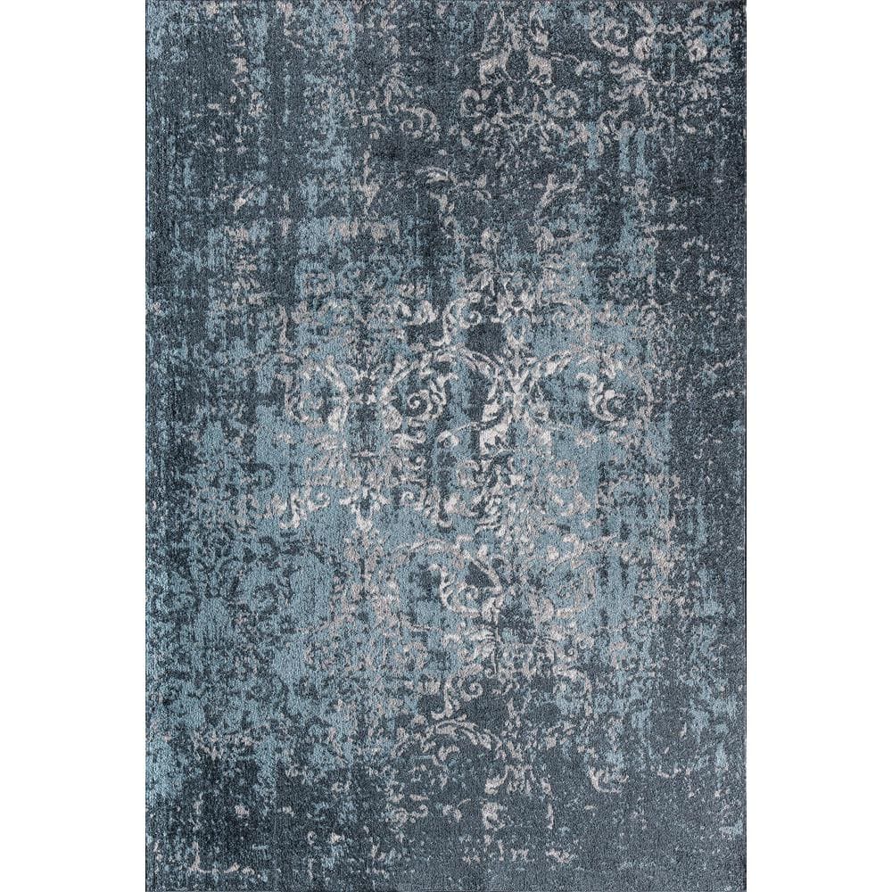 Rugs America Jada Cobalt Symphony Blue 2 ft. X 8 ft. Area Rug RA31650 ...