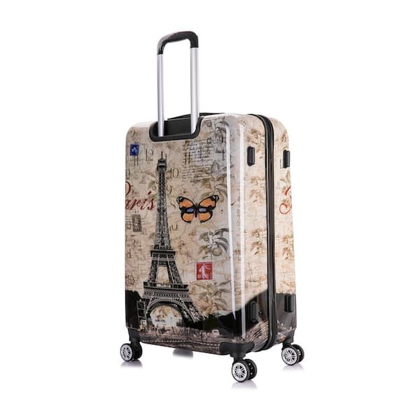 InUSA Prints 3-Piece Hardside Lightweight Luggage Sets with