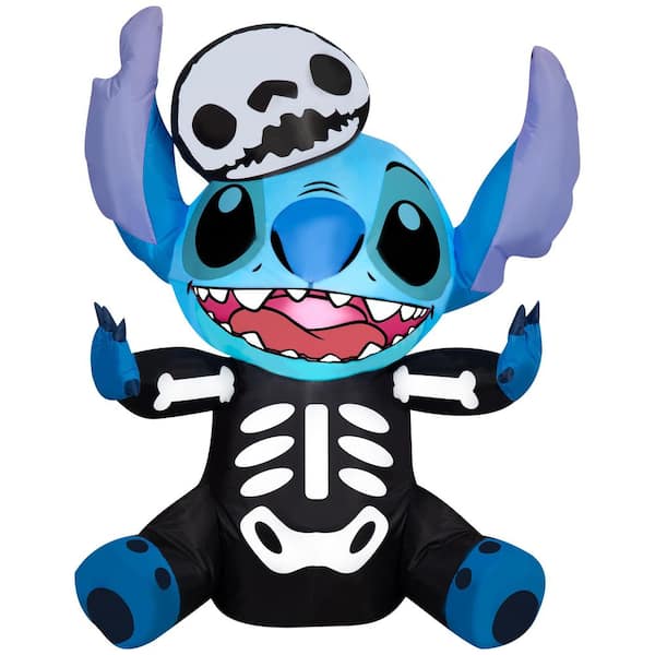 3 ft Airblown-Stitch as Skeleton Halloween Inflatable
