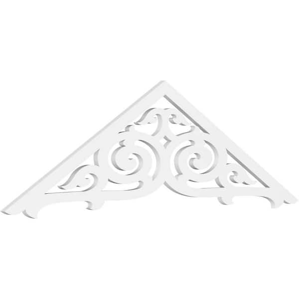 Ekena Millwork Athens 1 in. D x 21 in. W x 72 in. L Signature Urethane Gable Pediment
