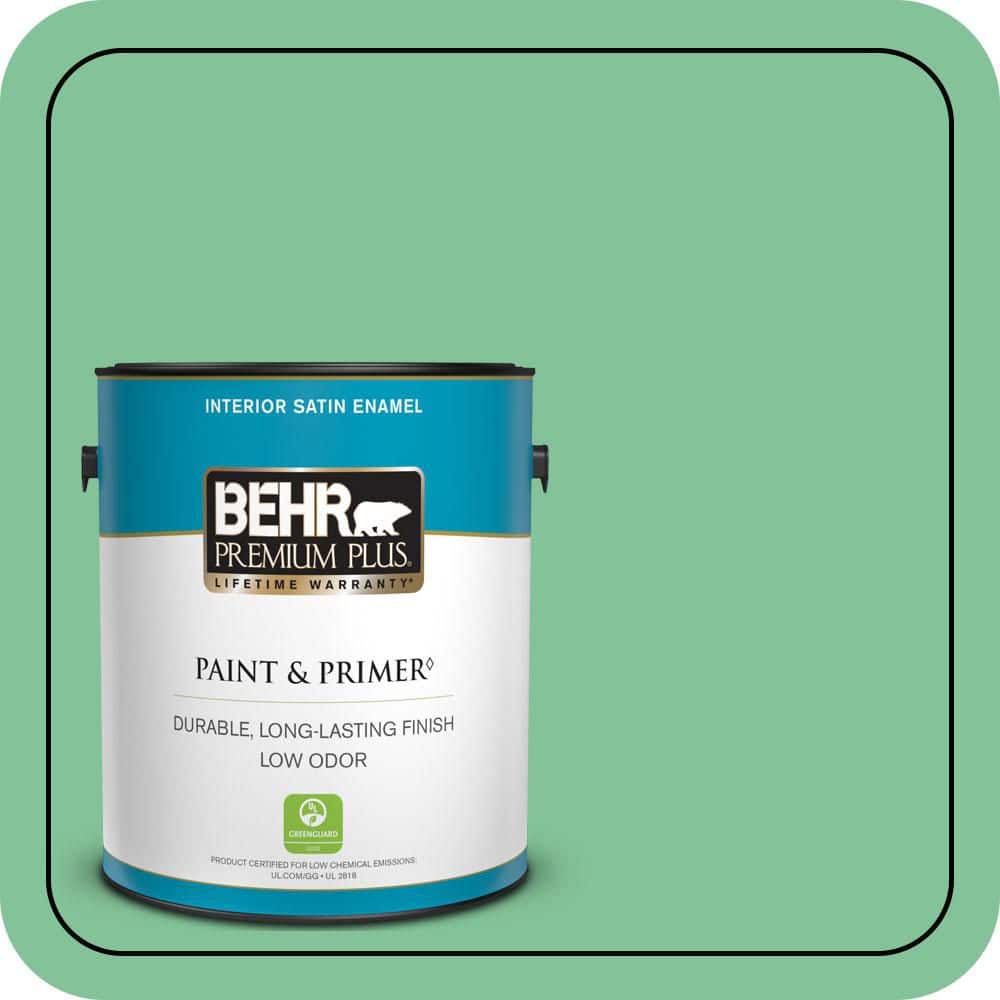 1 gal. #P410-4 Willow Hedge Satin Enamel Low Odor Interior Paint & Primer price history on PriceWatchPro