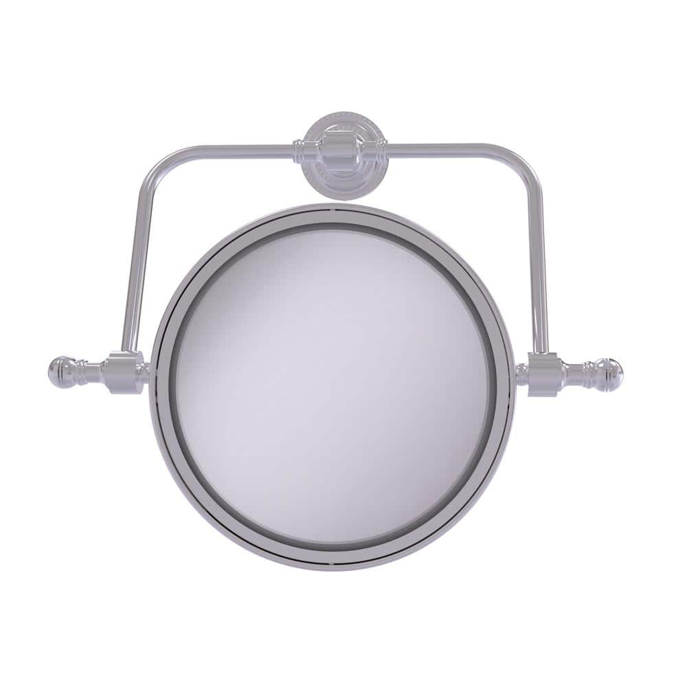 Retro Dot 8in. W x 8in. H Round Framed  Wall Mounted Magnifying Bathroom Make-Up Mirror with 3X Mag. in Satin Chrome price history on PriceWatchPro
